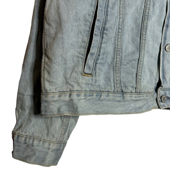 Gap Denim Jean Trucker Jacket Light Blue Wash Retro 1990s Broken In Extra Large - Picture 5 of 16
